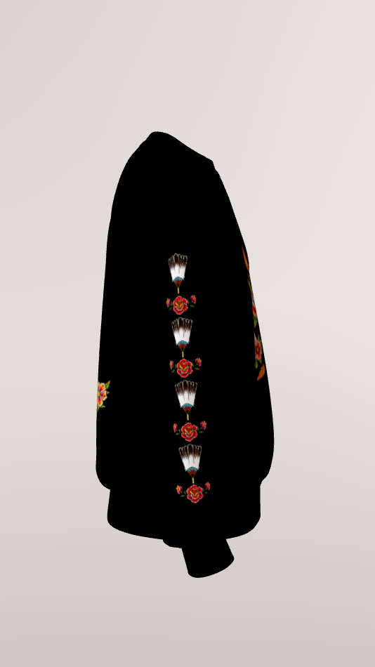 Mother Earth Woman Crewneck | Neo-Traditional Tattoo Art Sweatshirt