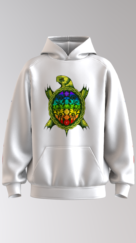 7 Chakras Turtle Hoodie