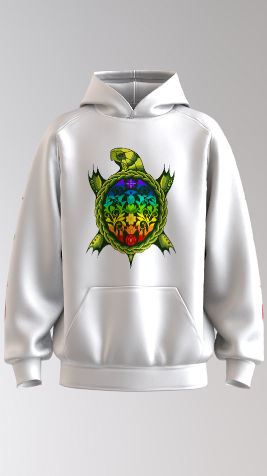 7 Chakras Turtle Hoodie