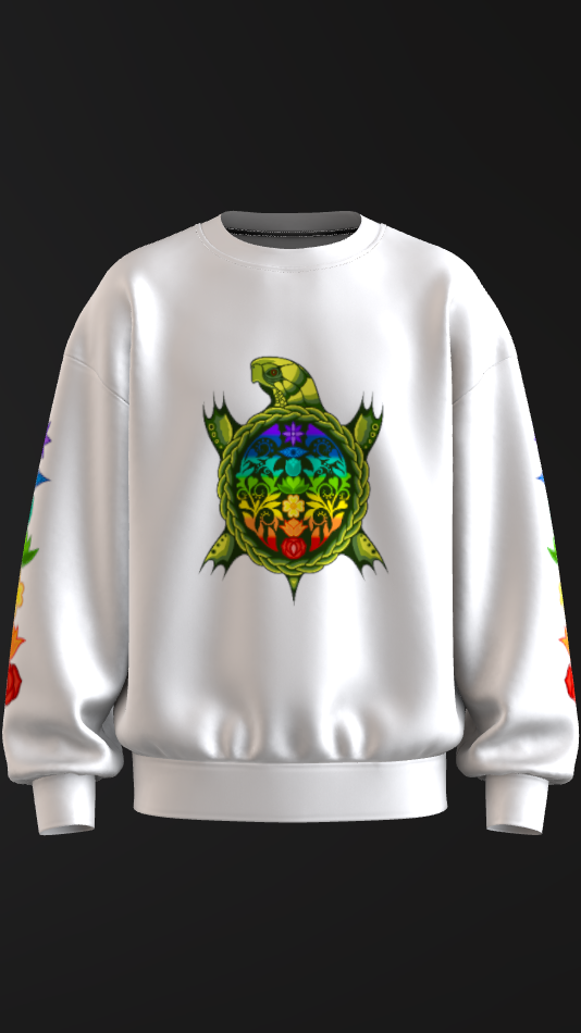 7 Chakras Turtle Crewneck