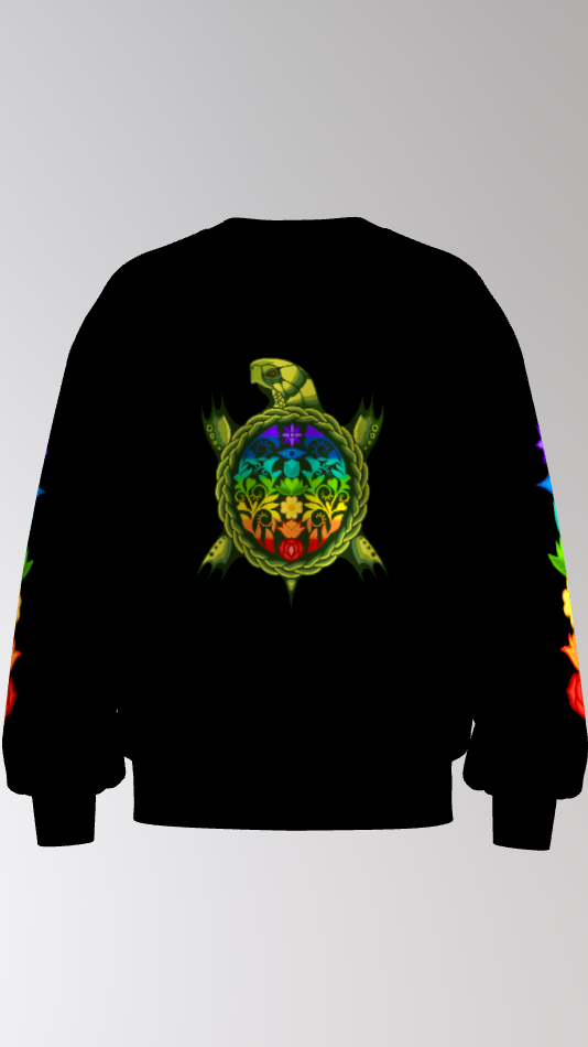 7 Chakras Turtle Crewneck