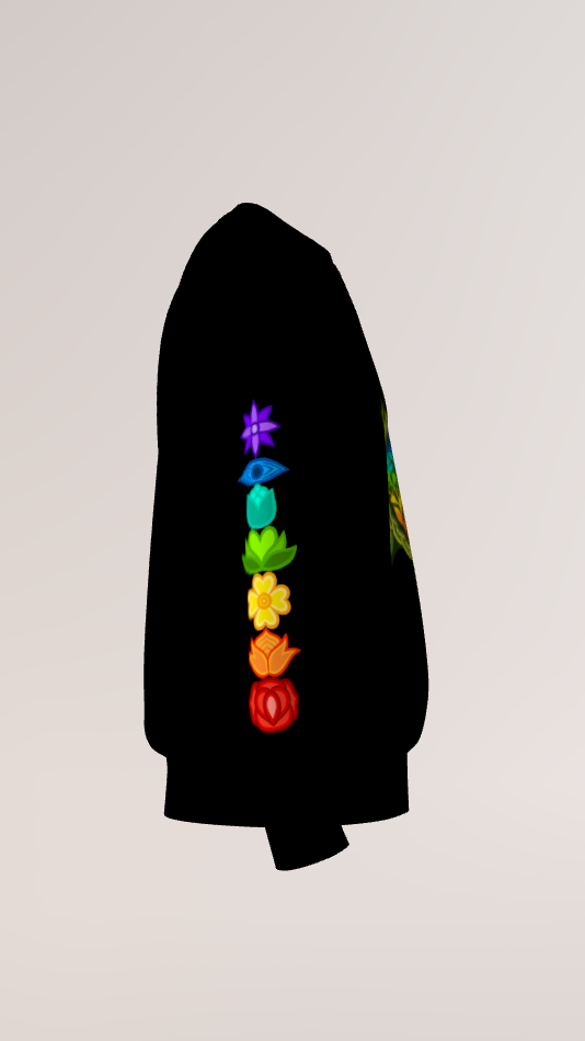 7 Chakras Turtle Crewneck