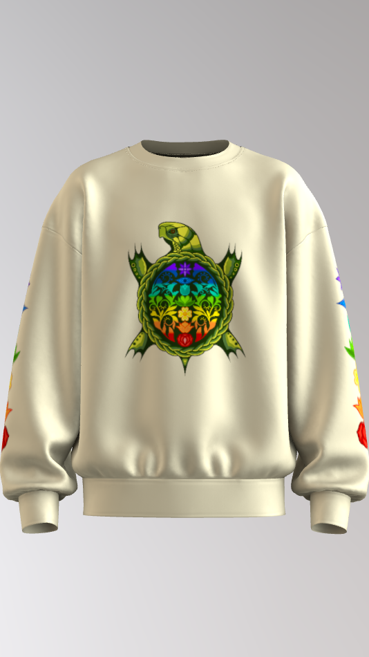 7 Chakras Turtle Crewneck