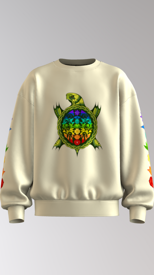 7 Chakras Turtle Crewneck